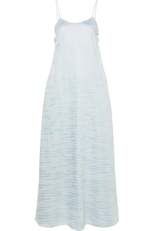 Emporio Armani Linen blend jacquard midi dress