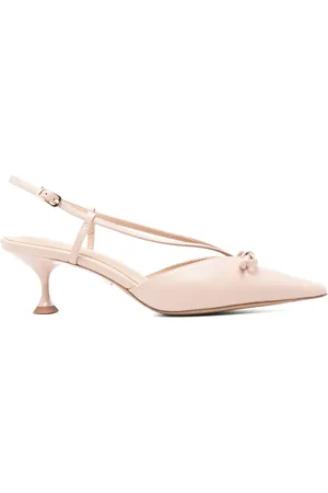 Lola Cruz 55mm Satina slingback pumps