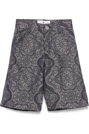 Etro Patterned-jacquard shorts
