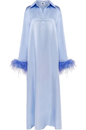 Sleeper Feather-trim dress