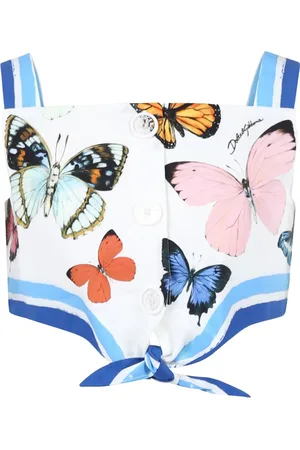 Dolce & Gabbana Butterfly-print top