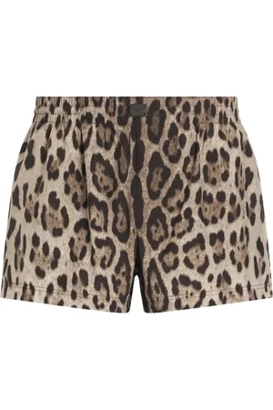 Dolce & Gabbana Leopard-print swim shorts