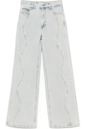 Sandro Sequin-embellished jeans