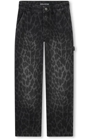 Zadig & Voltaire Leopard-print straight-leg jeans