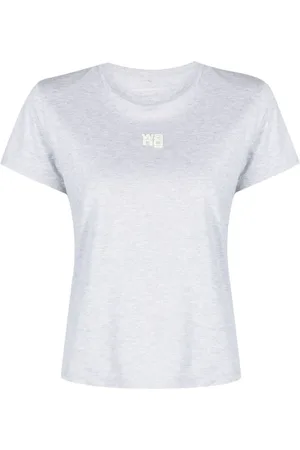 Alexander Wang Logo-embossed cotton T-shirt