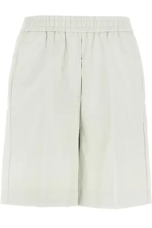 NUDE Leather-effect bermuda shorts