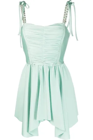 AMEN Asymmetric flared mini dress