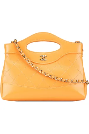 CHANEL 2021-2024 Nano Shiny Crumpled Calfskin 31 Shopping Bag satchel