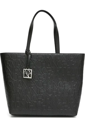 Armani Exchange Embossed-logo pattern tote bag