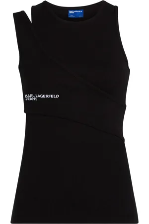 Karl Lagerfeld Logo-embroidery tank top