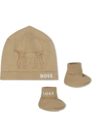 HUGO BOSS Logo-embroidered hat set