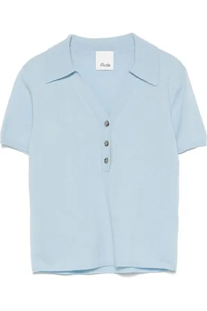 Allude Knitted polo top