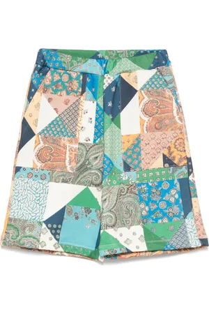 Etro Patchwork-print shorts