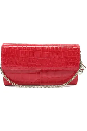 Dior 2010s crocodile-embossed wallet