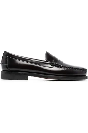 SEBAGO Almond-toe leather loafers