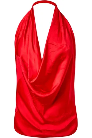 Alejandra Alonso Rojas Draped silk top