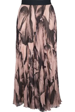 Agnona Abstract-pattern print skirt