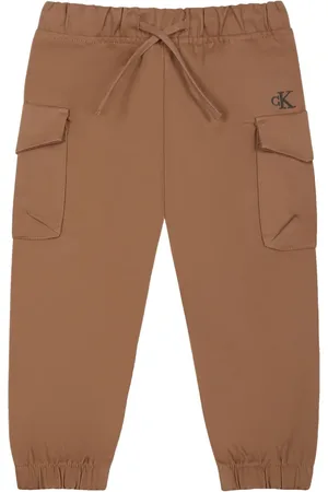 Calvin Klein Logo-embroidered cargo trousers