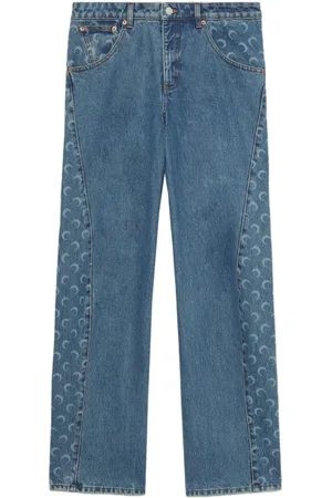 Marine Serre Moon straight-leg jeans