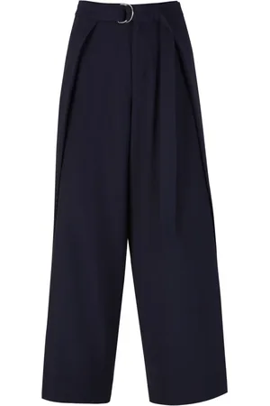 Ami Layered wide-leg trousers