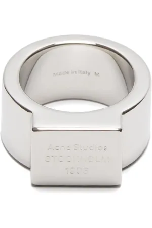Acne Studios Logo-engraved signet ring