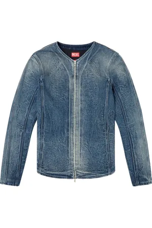 Diesel V-neck curved hem jacket