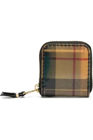 Comme des Garçons Tartan-check lenticular wallet