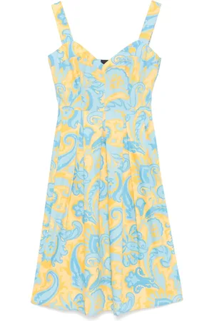Etro Printed cotton midi dress