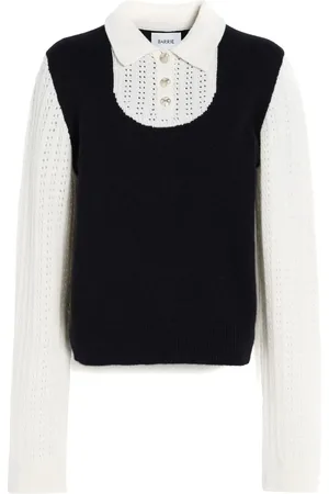 Barrie Cashmere jumper with polo shirt collar