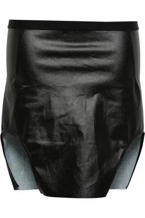 Rick Owens Coated mini skirt