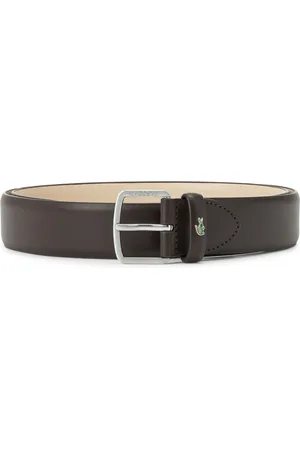 Lacoste Logo-engraved leather belt