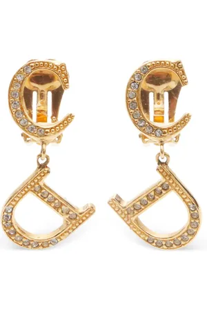 Dior 2000s CD clip-on earrings