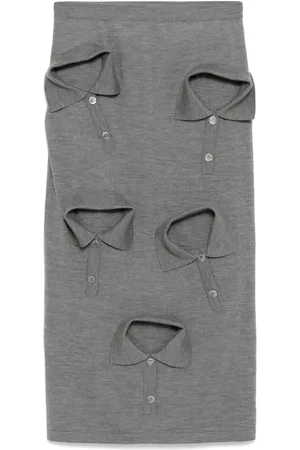Moschino Multi-collar skirt
