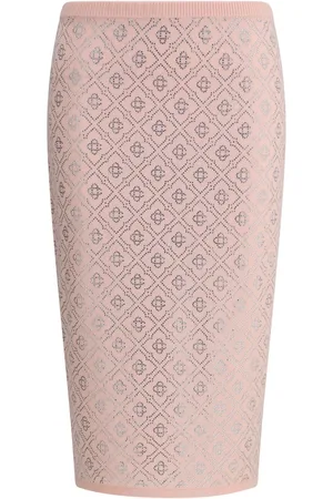 Casablanca Logo-print midi skirt