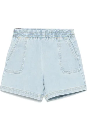 Etro Pegaso-motif denim shorts