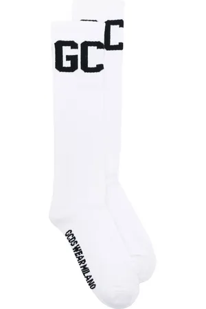 GCDS Intarsia-knit mid-calf socks