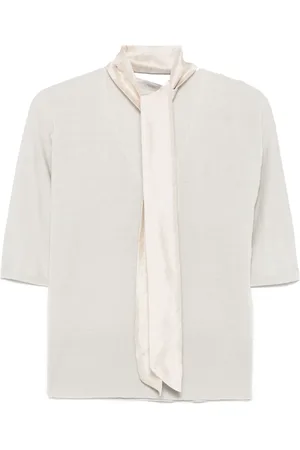 Agnona Tie-neck top