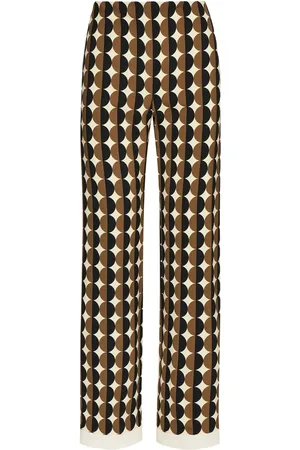 Oscar de la Renta Geometric pattern trousers