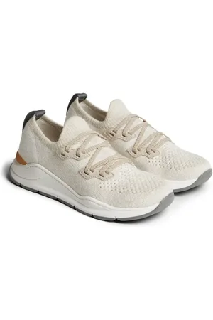 Brunello Cucinelli Knitted stretch-cotton sneakers