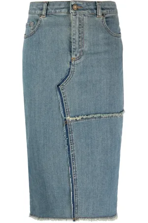 Tom Ford Frayed pencil midi skirt