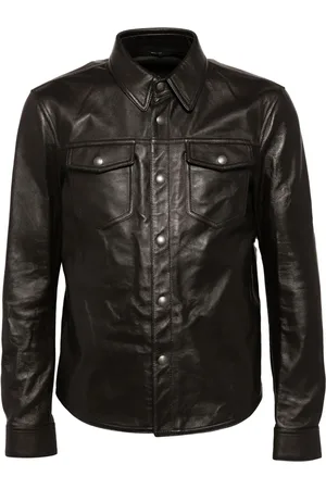Tom Ford Button-up leather jacket