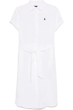 Ralph Lauren Oxford belted midi dress