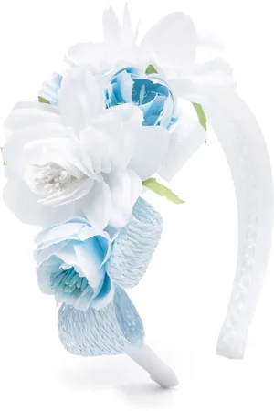 COLORICHIARI Floral-appliqué hair band