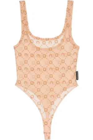 Marine Serre Mesh flocked bodysuit