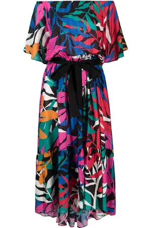 ERES Floral-print off-shoulder dress