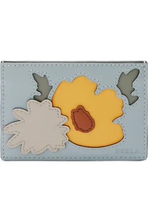 Furla Floral-appliqué cardholder