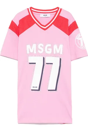 Msgm Crystal-embellished T-shirt