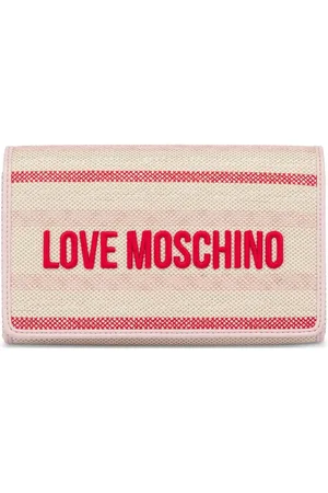 Moschino Embroidered-logo crossbody bag