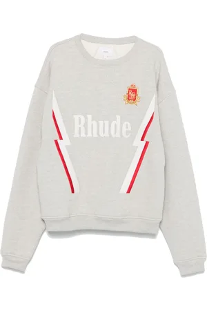 Rhude Logo-embroidered cotton sweatshirt