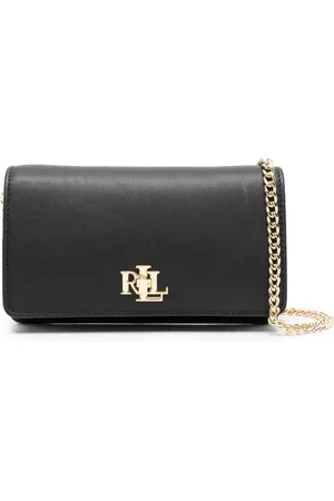 Ralph Lauren Logo-lettering leather crossbody bag